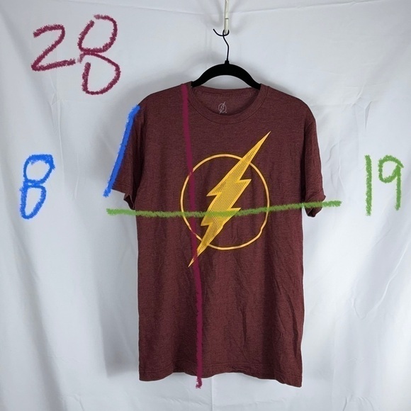 The Flash Tee Graphic Shirt DC Comics Short Sleeve Crewneck Pullover Unisex Top - Picture 7 of 9